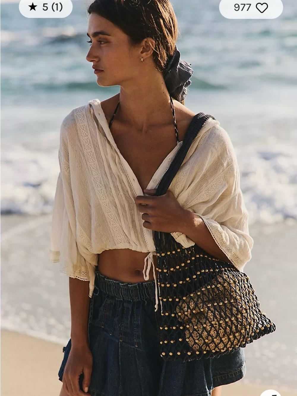 Wishing well Beaded tote - free people.